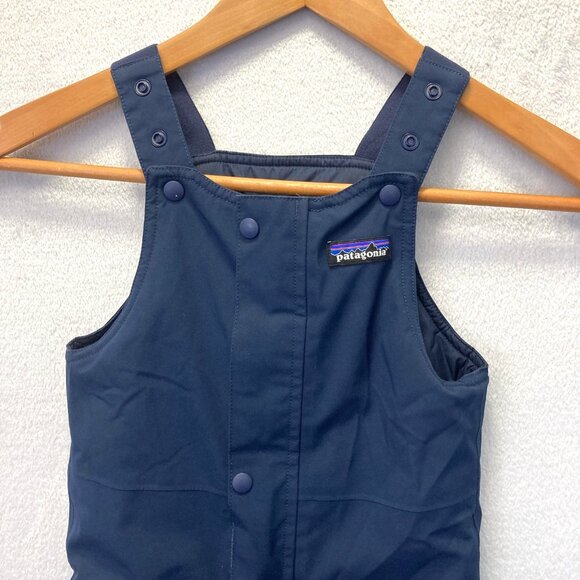 Patagonia H2No Snow Bib Pants Size 3T Blue Snow Pile Insulated Waterproof 61110 - Picture 3 of 16